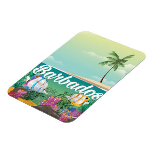 Barbados onderwaterreclameposter magneet
