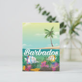 Barbados onderwaterreisposter briefkaart (Staand voorkant)