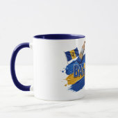 Barbados Paint Brush Design | Caribische trots Mok (Links)
