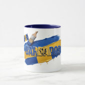 Barbados Paint Brush Design | Caribische trots Mok (Midden)