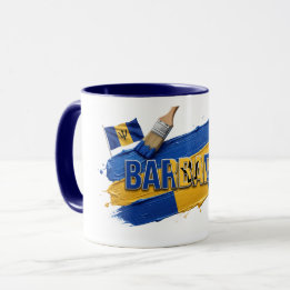 Barbados Paint Brush Design | Caribische trots Mok