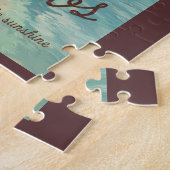 Barbados Painterly Travel Art Vintage Legpuzzel (Zijkant)