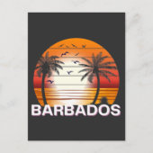  Barbados Palm Trees Summer Beach Briefkaart (Voorkant)
