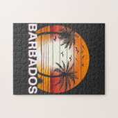 Barbados Palm Trees Summer Beach Legpuzzel (Horizontaal)