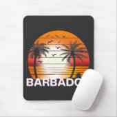 Barbados Palm Trees Summer Beach Muismat (Met muis)