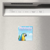 Barbados Papegaai reisposter Magneet (Insitu (Vaatwasser))
