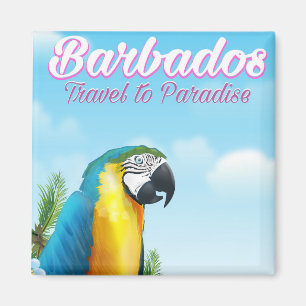 Barbados Papegaai reisposter Magneet
