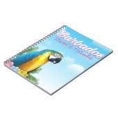 Barbados Papegaai reisposter Notitieboek (Linkerzijde)