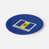 Barbados Papieren Bordje (Gekanteld)