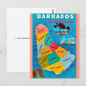Barbados - Paradijs Prentbrief Briefkaart (Voorkant / Achterkant)