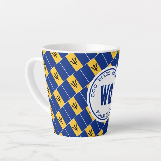BARBADOS Patriotic  Bajan Latte Mok (Linkerhoek)