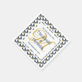 BARBADOS Persoonlijk Monogram Huwelijksviering Pap Servet (Hoek)