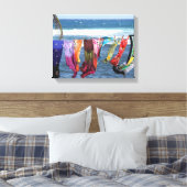 Barbados Photography, Beach, Ocean, Caribbean Canvas Afdruk (Insitu (Slaapkamer))
