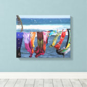 Barbados Photography, Beach, Ocean, Caribbean Canvas Afdruk (Insitu (Houten vloer))