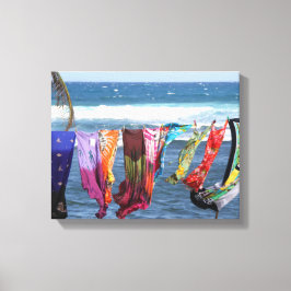 Barbados Photography, Beach, Ocean, Caribbean Canvas Afdruk