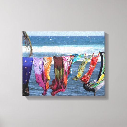Barbados Photography, Beach, Ocean, Caribbean Canvas Afdruk (Voorkant)