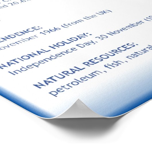 Barbados Poster (Hoek)