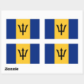 BARBADOS RECHTHOEKIGE STICKER (Vel)