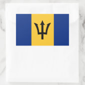 BARBADOS RECHTHOEKIGE STICKER (Tas)