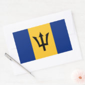 BARBADOS RECHTHOEKIGE STICKER (Envelop)