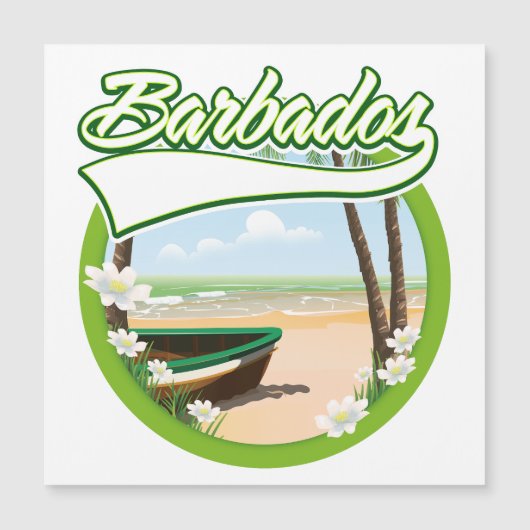 Barbados Reis logo Magnetische Uitnodiging (Voorkant)