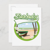 Barbados Reis logo Uitnodiging Briefkaart (Voorkant / Achterkant)