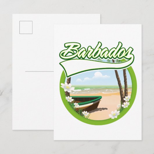 Barbados Reis logo Uitnodiging Briefkaart (Voorkant / Achterkant)