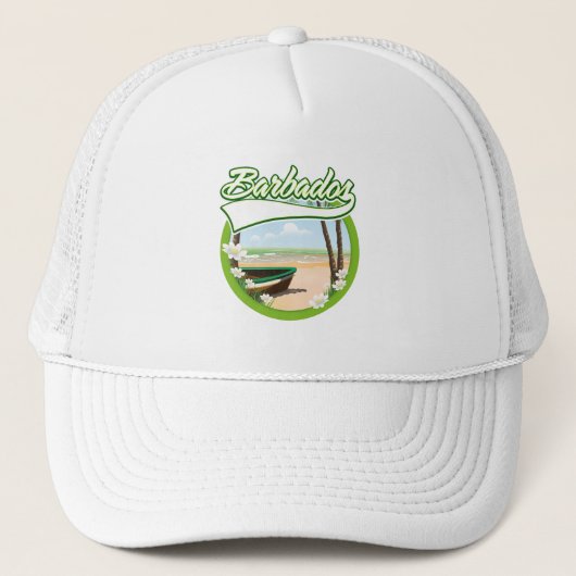 Barbados Reislogo Trucker Pet (Voorkant)