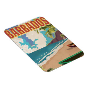Barbados-reisposter Magneet