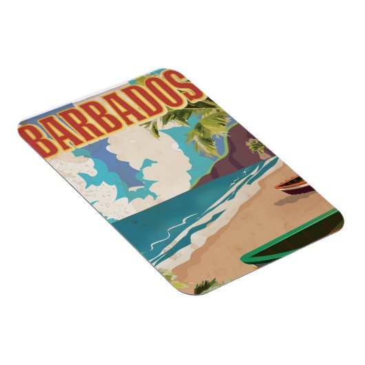 Barbados-reisposter Magneet (Rechterzijde)