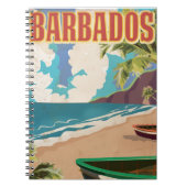 Barbados reisposter notitieboek (Voorkant)