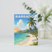 Barbados Reizen Briefkaart (Staand voorkant)