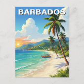 Barbados Reizen Briefkaart (Voorkant)