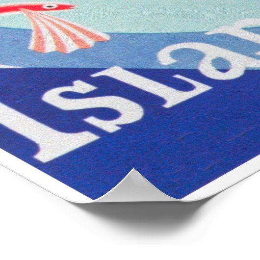 Barbados Retro Vintage Travel Poster (Hoek)