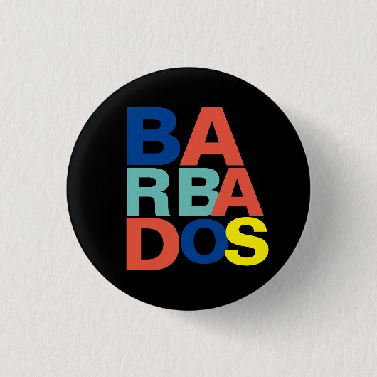 Barbados Ronde Button 3,2 Cm (Voorkant)