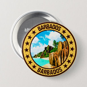 Barbados Ronde Button 7,6 Cm