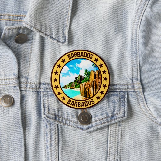 Barbados Ronde Button 7,6 Cm (In situ)