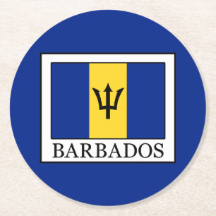 Barbados Ronde Kartonnen Onderzetter