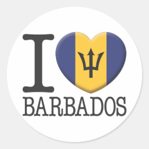 Barbados Ronde Sticker
