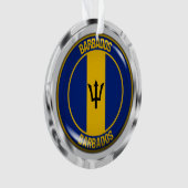 Barbados Round Emblem Ornament (voorkant)