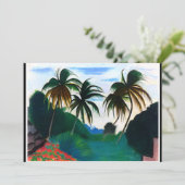 Barbados, schilderij van Joseph Stella Kaart (Staand voorkant)