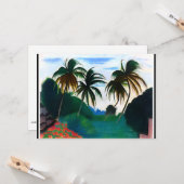 Barbados, schilderij van Joseph Stella Kaart (Voorkant / Achterkant in situ)