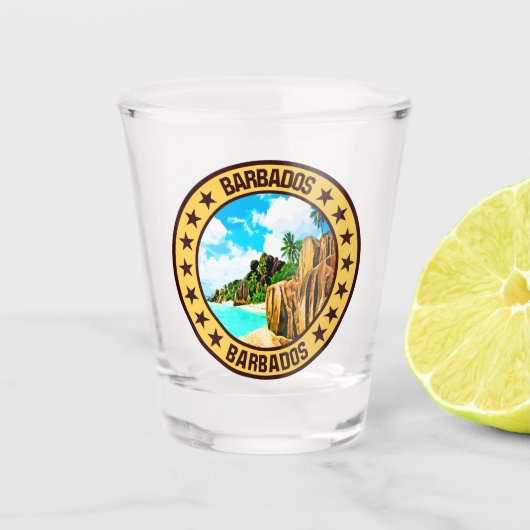 Barbados Shot Glas (Voorkant)