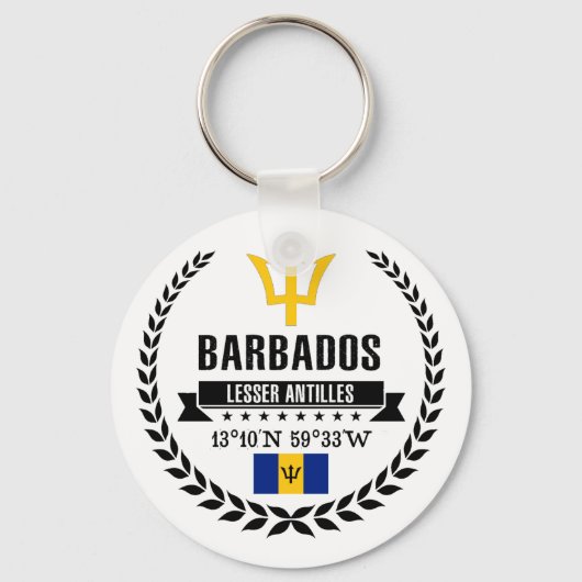 Barbados Sleutelhanger (Voorkant)