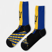 Barbados Sokken, Barbados vlag kleuren / sport Sokken (Links)