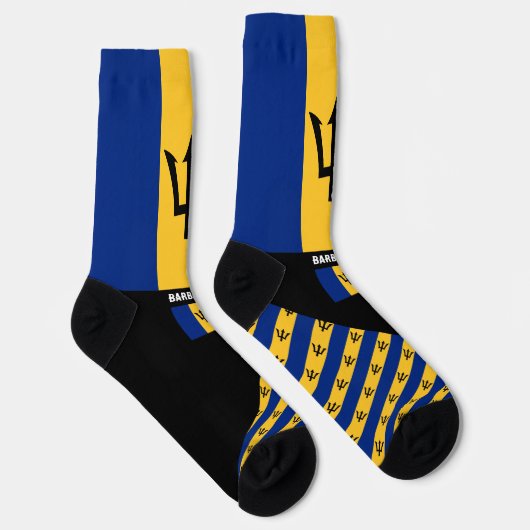 Barbados Sokken, Barbados vlag kleuren / sport Sokken (Rechts)