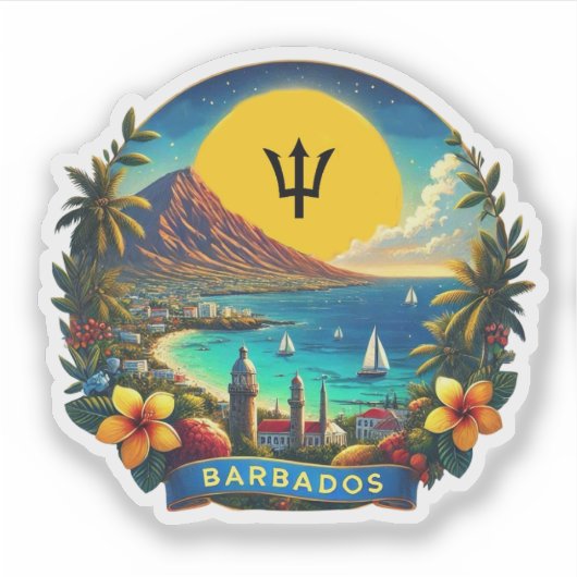 Barbados Sticker (Voorkant)