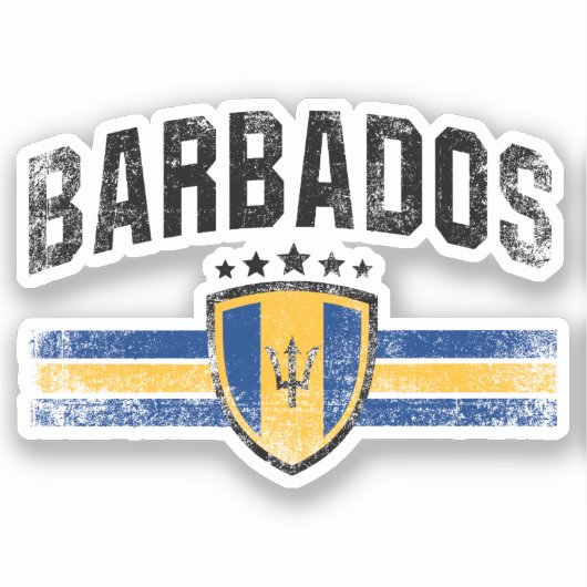 Barbados Sticker (Voorkant)