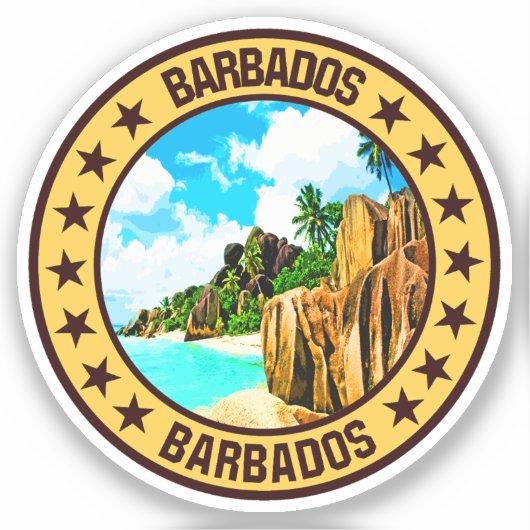 Barbados Sticker (Voorkant)