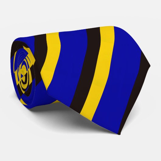 Barbados Stropdas van de vlag Stripe kleuren (Opgerold)